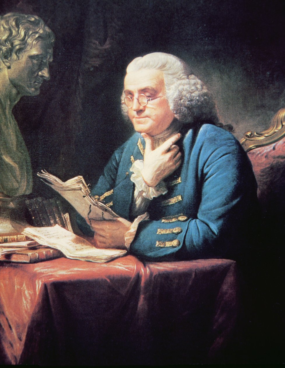 Benjamin Franklin de David (after) Martin