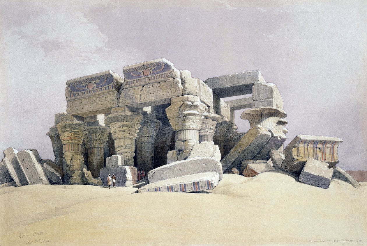 Kom Ombo, 21 de Novembro de David (after) Roberts
