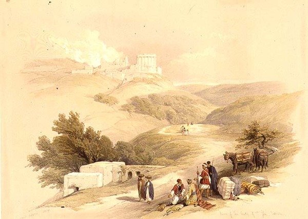 Ruínas da Igreja de São João, Sabaste de David (after) Roberts