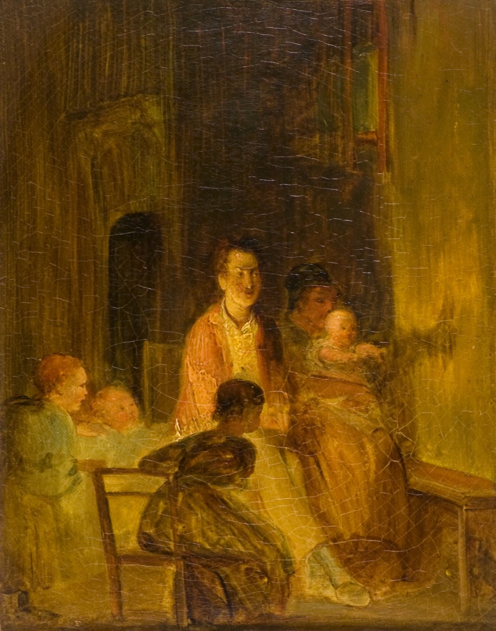 O Coelho na Parede, c.1815 (óleo sobre tela) de David (attr.) Wilkie