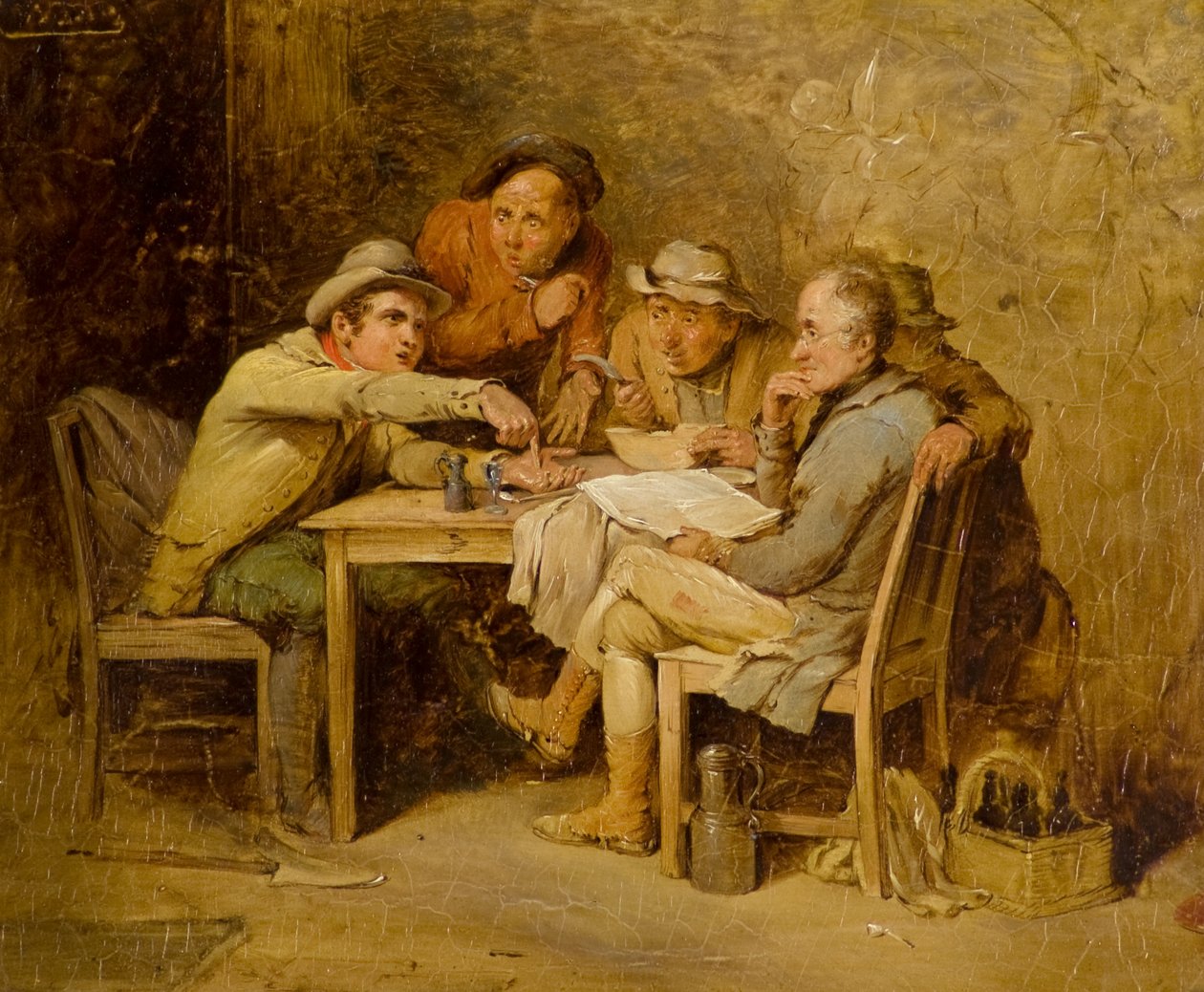 Os Políticos da Aldeia de David (attr.) Wilkie