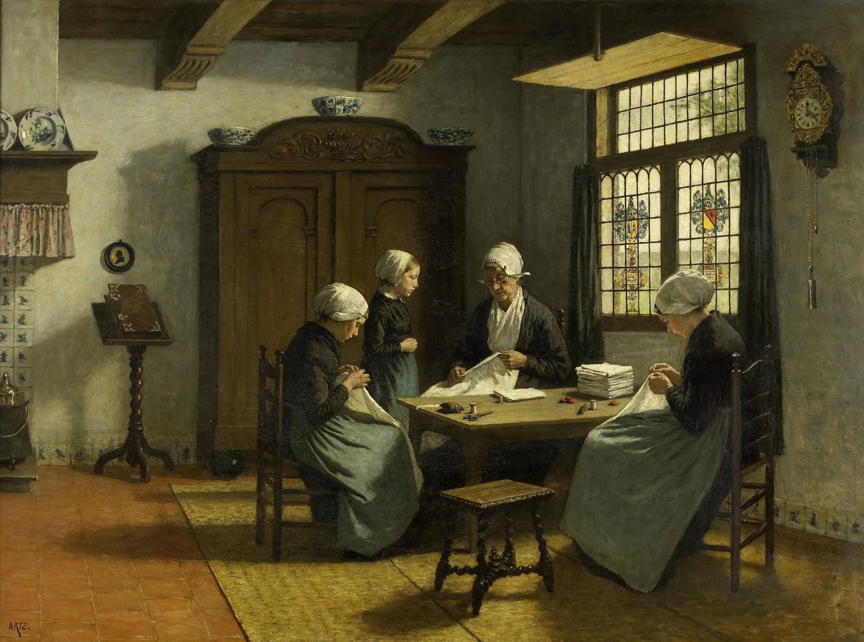 No Orfanato de Katwijk-Binnen de David Adolph Constant Artz