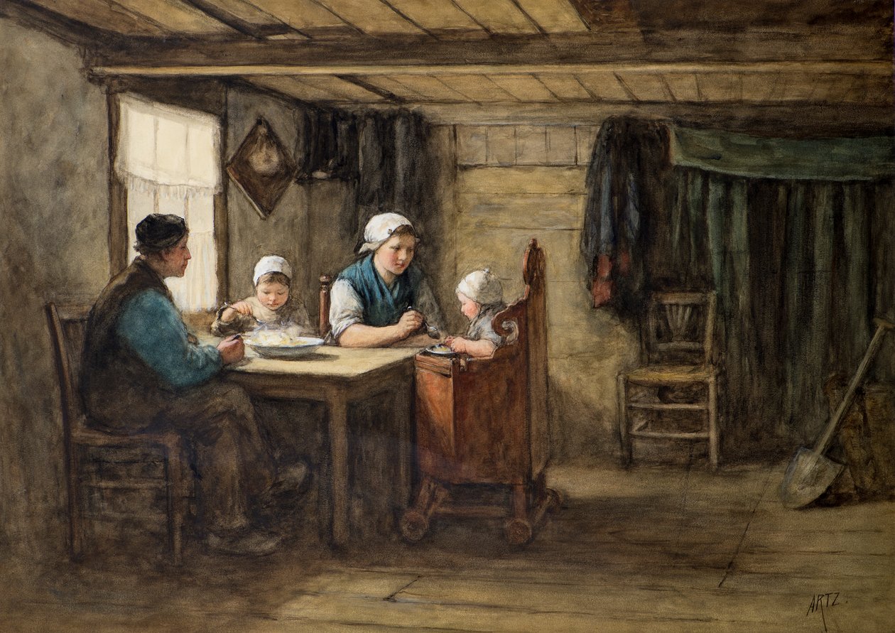 A refeição do meio-dia de David Adolph Constant Artz