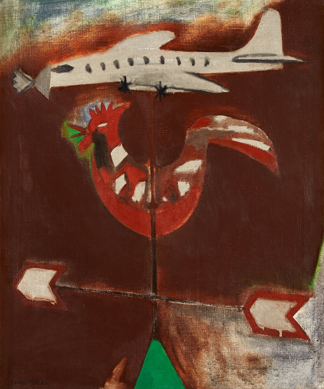 Avião de Galo e Prata de David Alan Redpath Michie