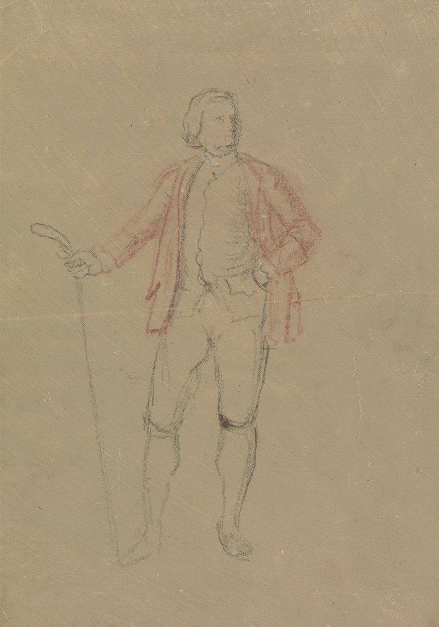 Estudo para o Retrato de William Inglis de David Allan