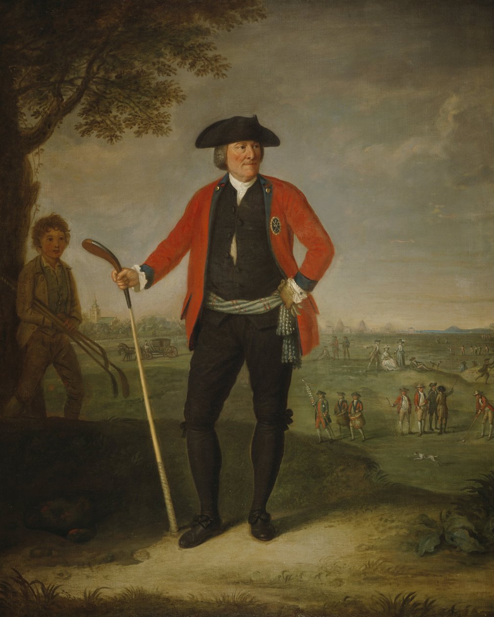 William Inglis, c 1712 - 1792. Cirurgião e Capitão da Honorável Companhia de Golfistas de Edimburgo de David Allan