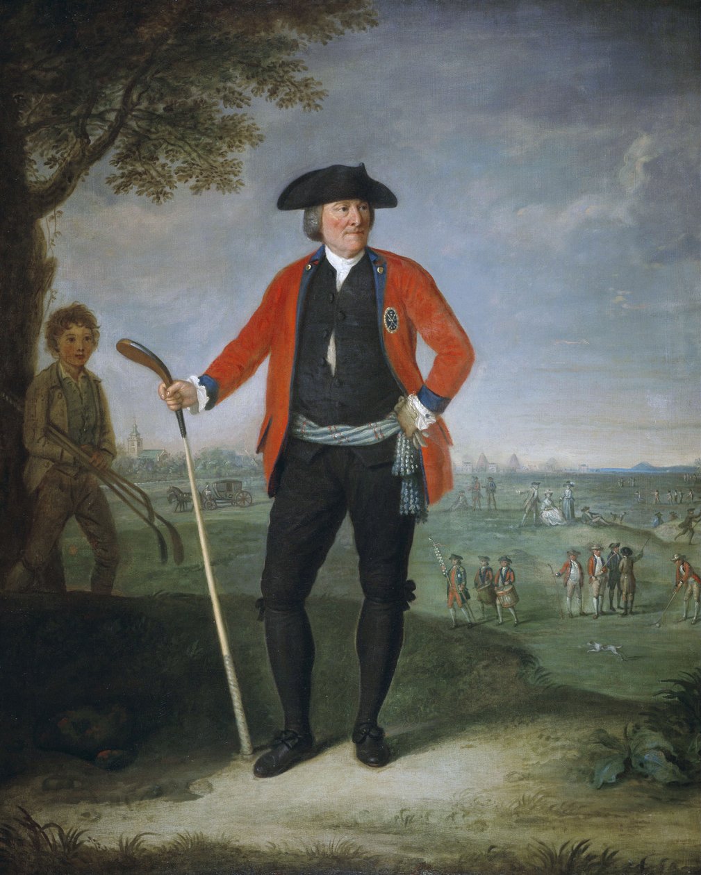 William Inglis, c 1712 - 1792. Cirurgião e Capitão da Honorável Companhia de Golfistas de Edimburgo de David Allan