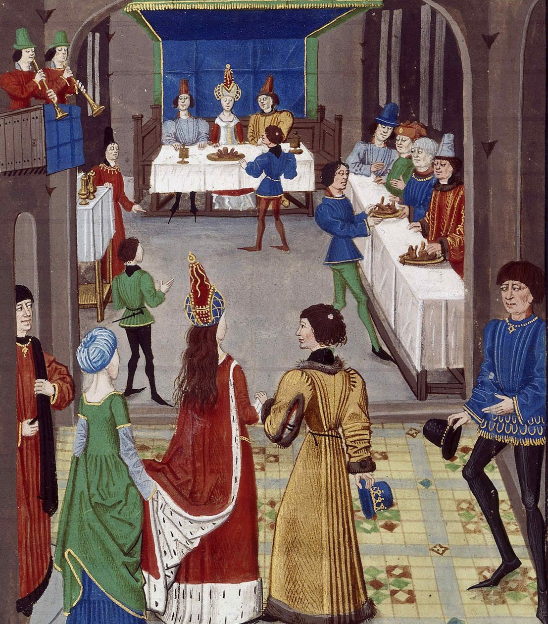O casamento. De: Renaud de Montauban, ca 1465. de David Aubert
