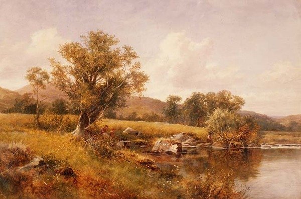 As margens do Llugwy, no norte do País de Gales de David Bates