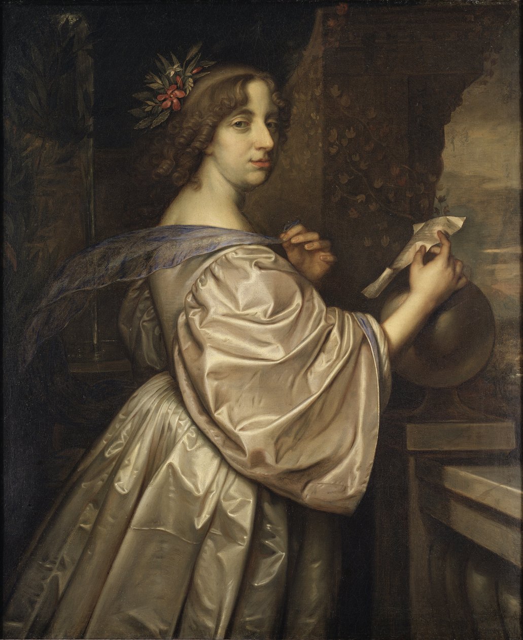 La reine Christine de Suede - Retrato da Rainha Christina da Suécia (1626-1689), de Beck, David (1621-1656). Óleo sobre tela de David Beck