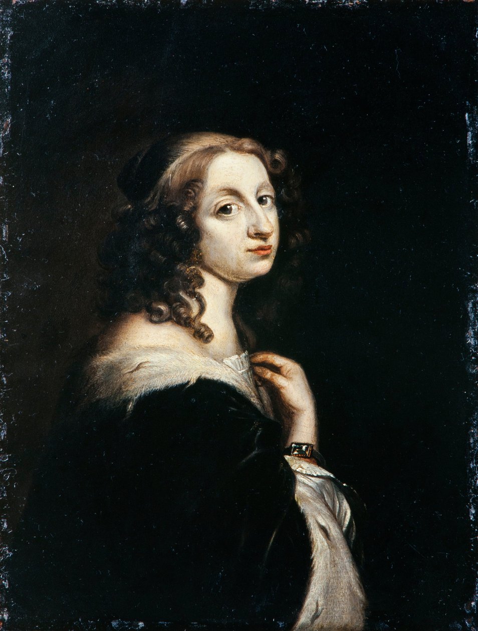 Retrato da rainha Christina da Suécia 1626-1689, c. 1650 de David Beck