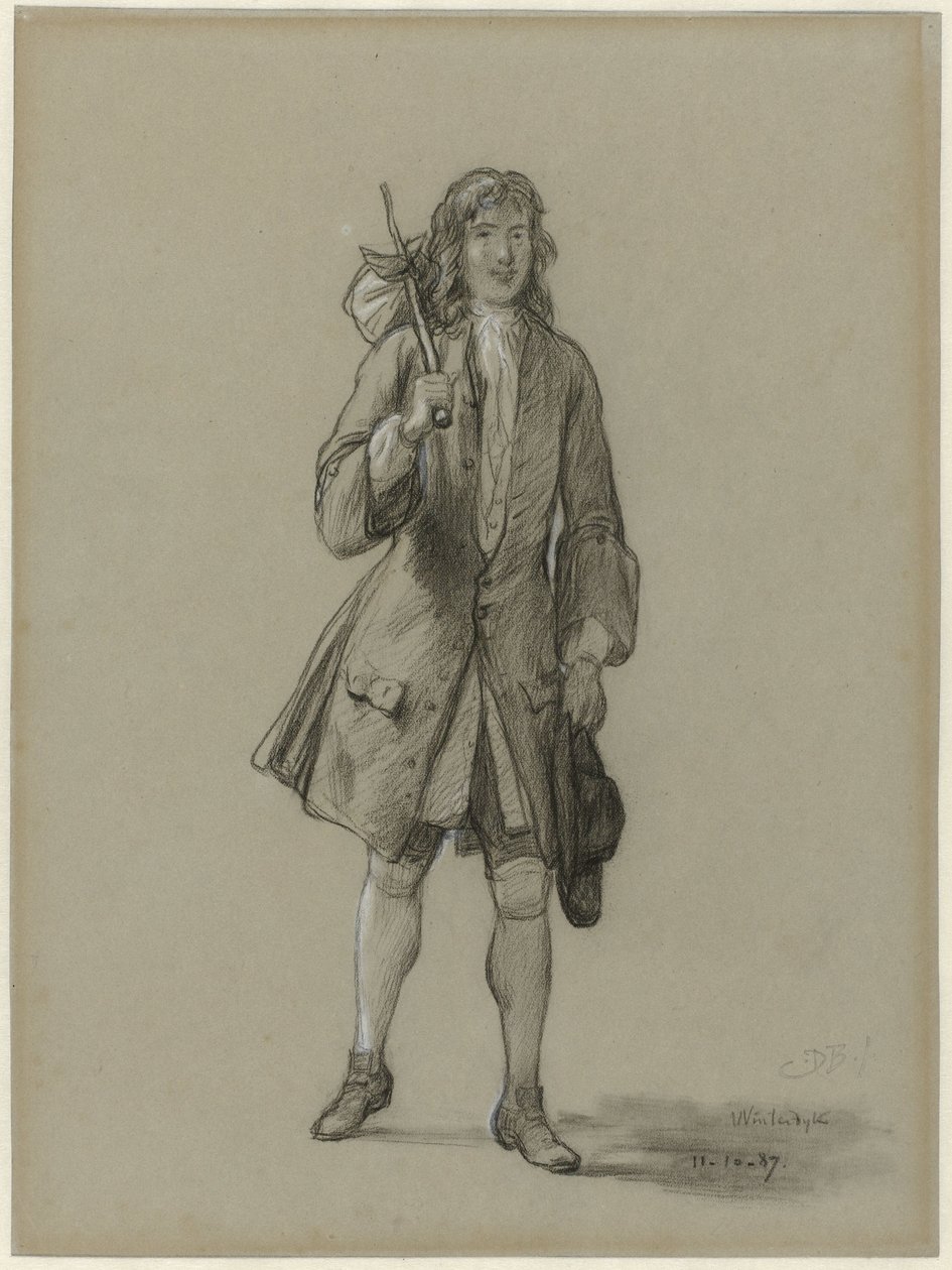 Ferdinand Huyck retorna do exterior. Ilustração para o livro de mesmo nome de Jacob van Lennep de David Bles