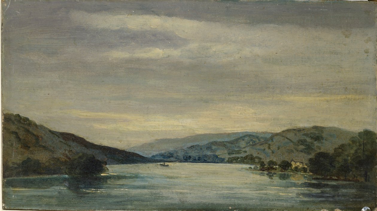 Água de Coniston, 1838 de David Charles Read