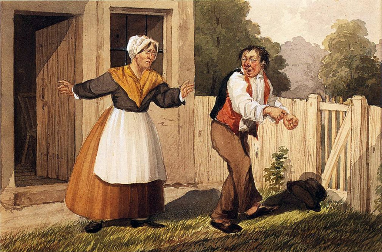 O marido bêbado, c.1818 de David Claypoole Johnston