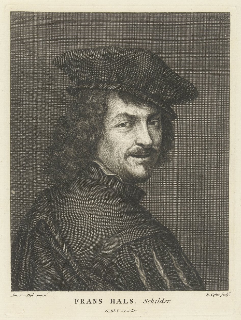Retrato do pintor Frans Hals de David Coster