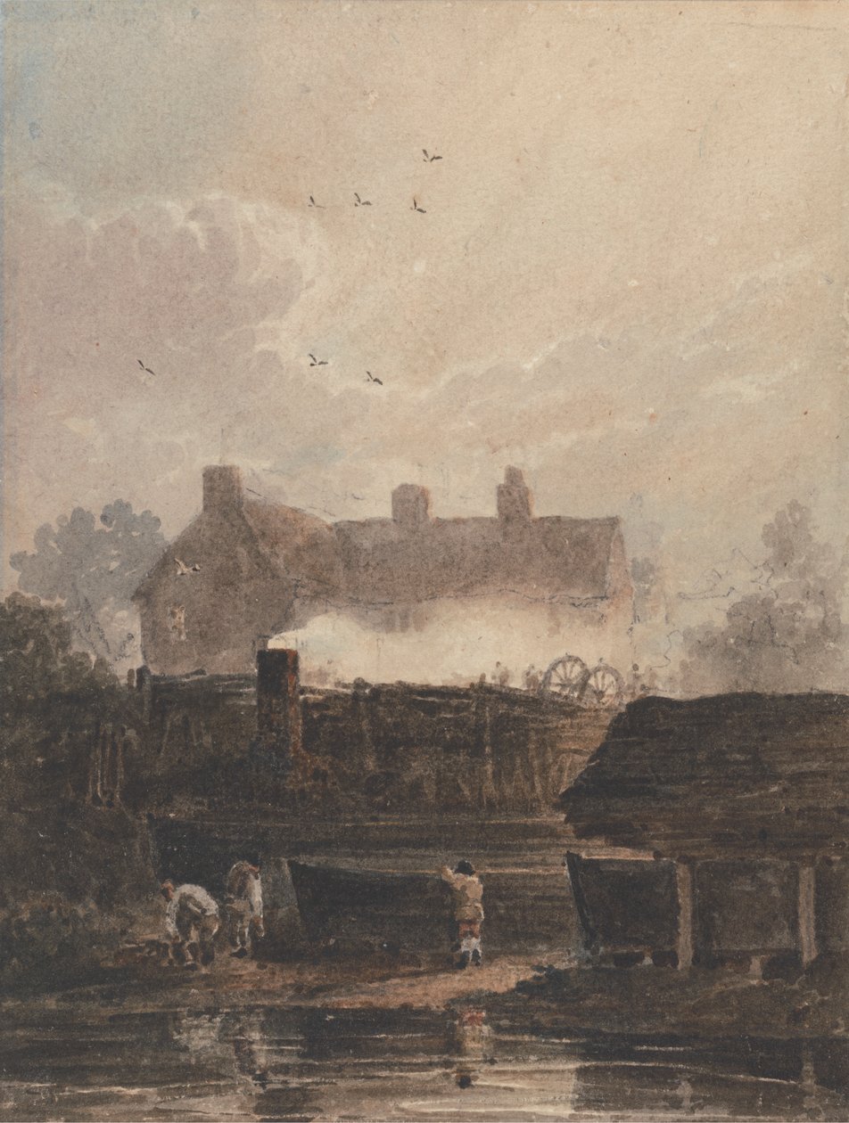 Construção de barcos - Estaleiro em Birmingham de David Cox