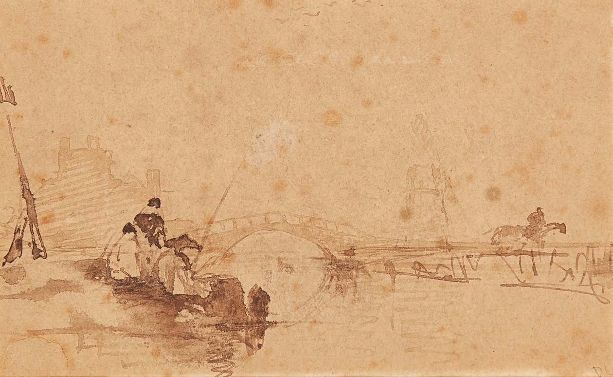 Trazendo a captura (tinta e lavagem) de David Cox