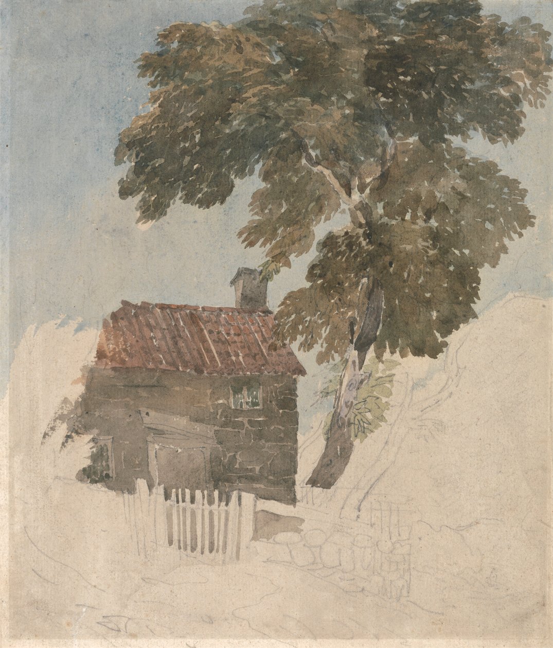 Casas de campo e Árvores de David Cox