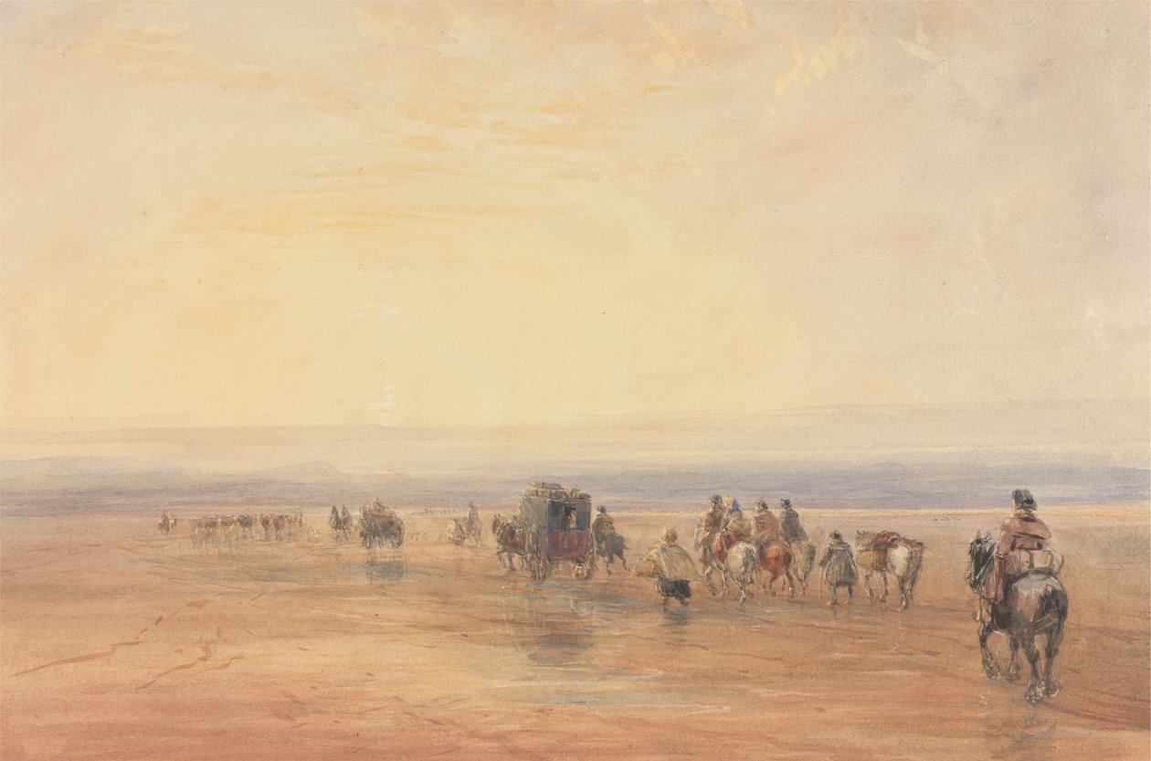 Travessia de Lancaster Sands de David Cox