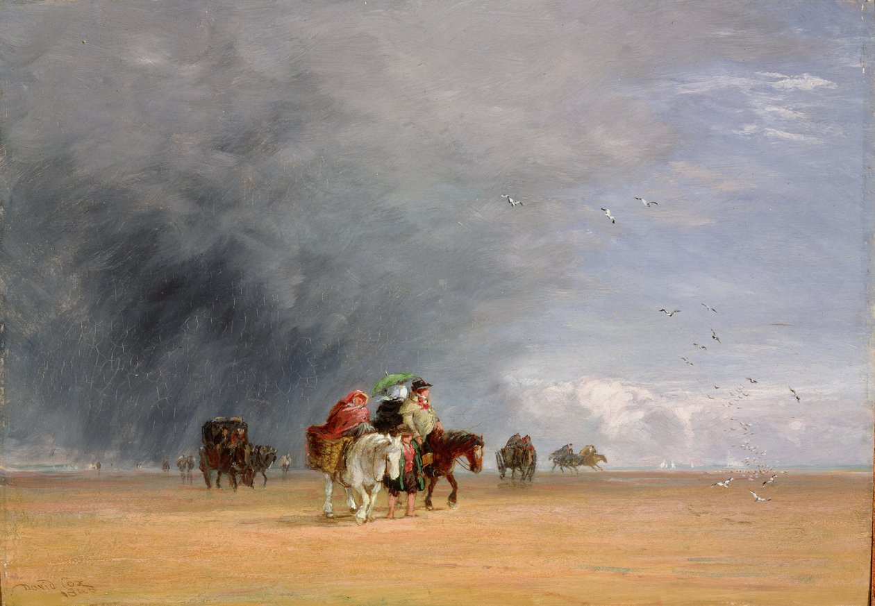 Cruzando as areias, 1848 de David Cox