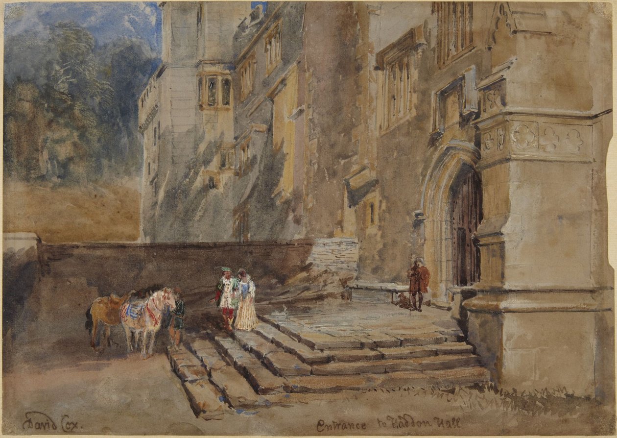 Entrada do Haddon Hall de David Cox