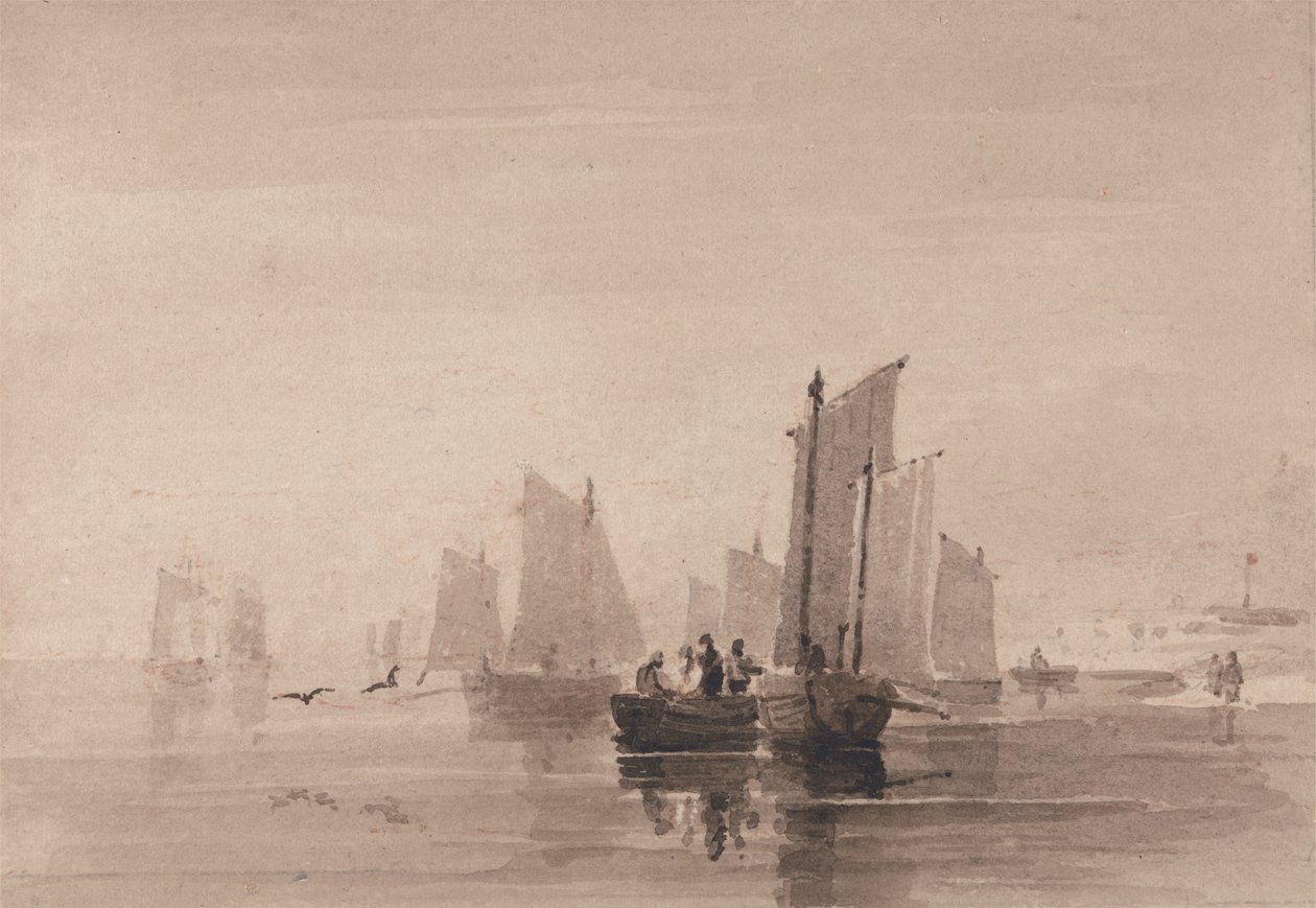 Pesca ao largo de Hastings de David Cox