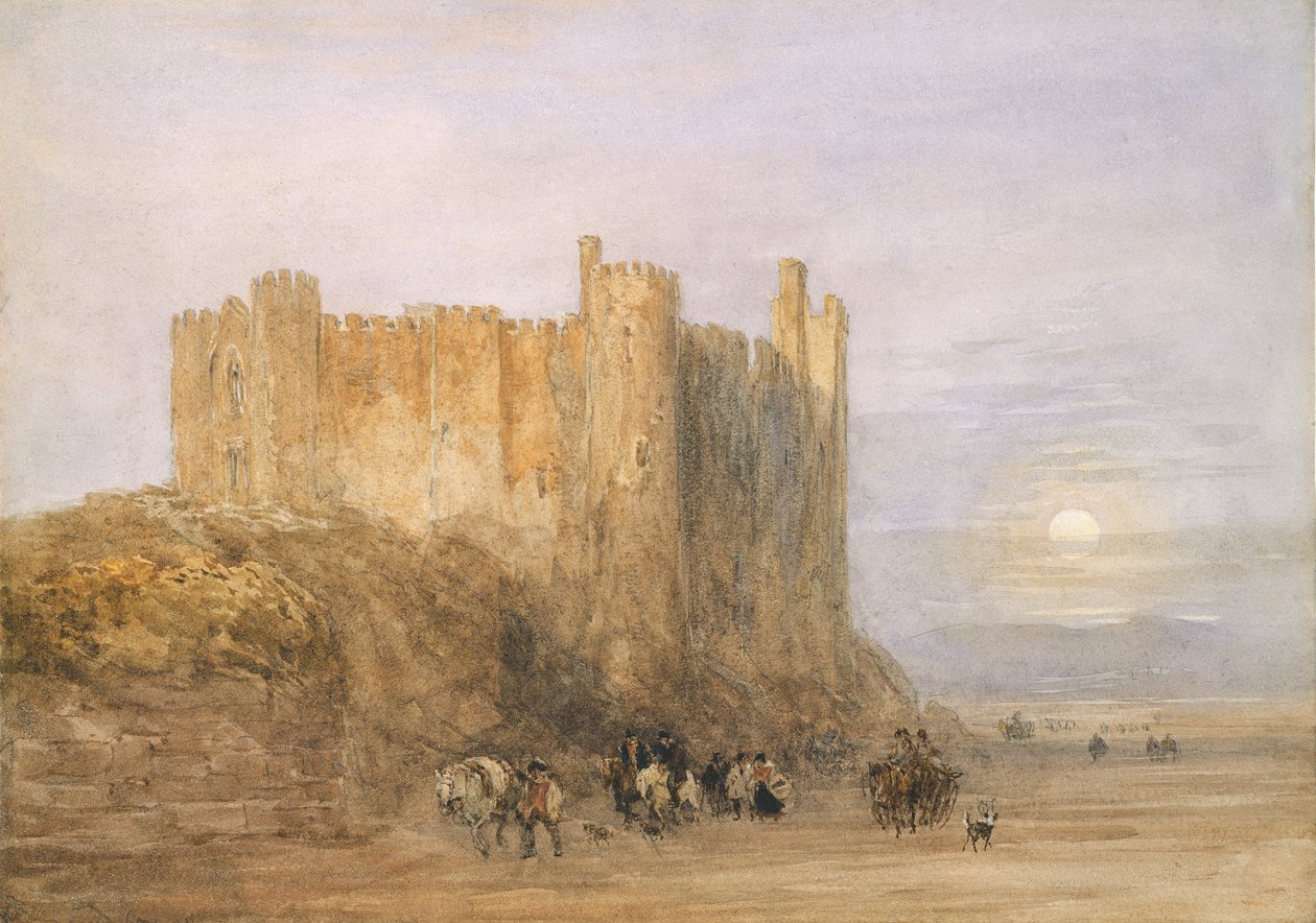 Laugharne Castle, 1849 (wc no papel) de David Cox