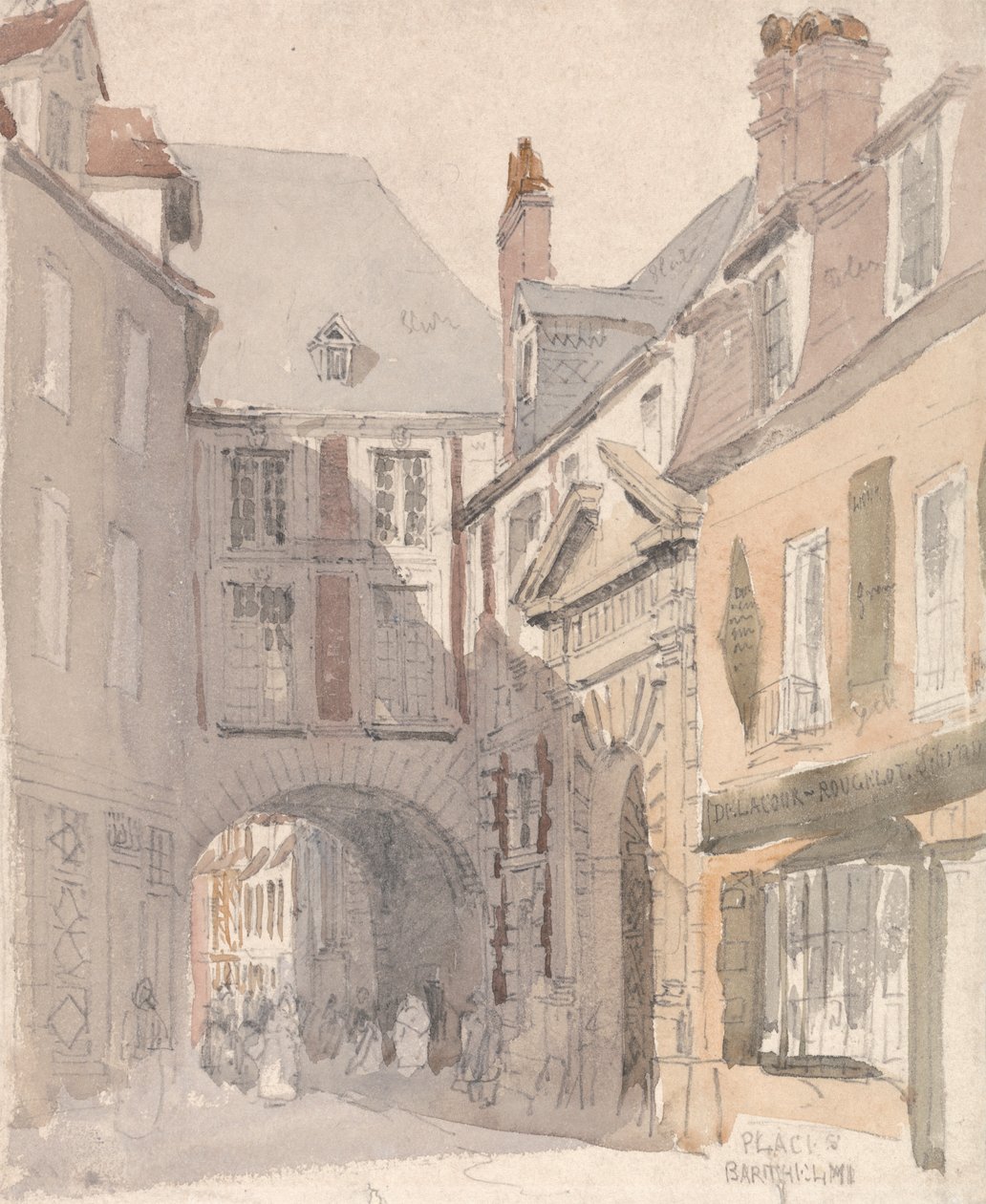 Lugar St. Barthélemy, Rouen de David Cox