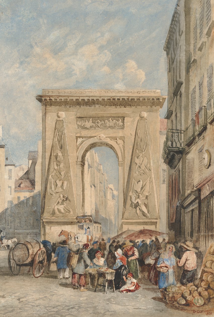 Porte Saint Denis, Paris de David Cox