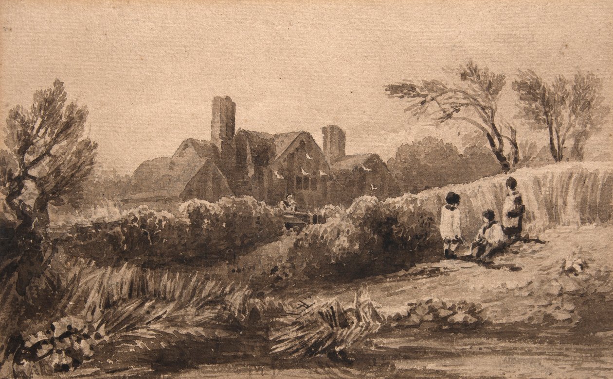 Quinta de Selly Hill (aguarela) de David Cox
