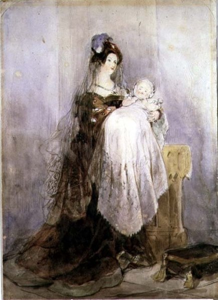 O Batizado, 1830-1832 de David Cox