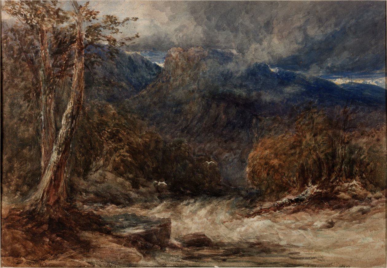 O Encontro das Águas (bodycolour) de David Cox