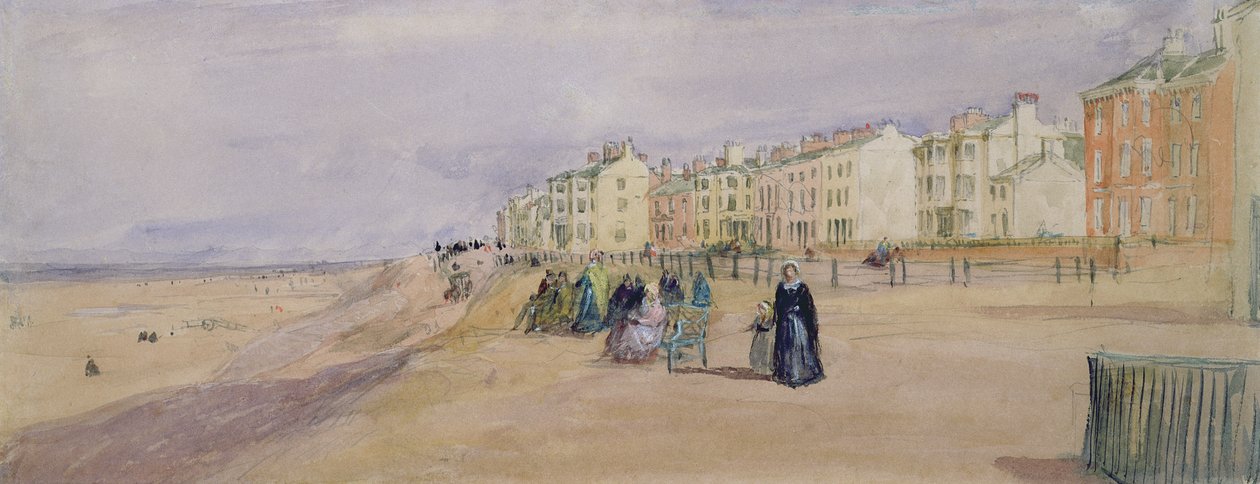 The Sea Front em Blackpool de David Cox