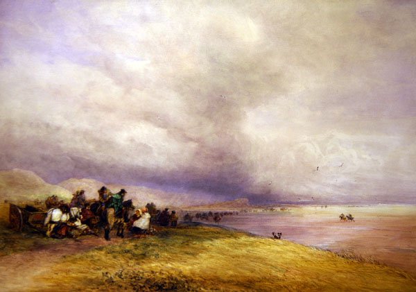 Areias de Ulverstone (aguarela sobre papel) de David Cox