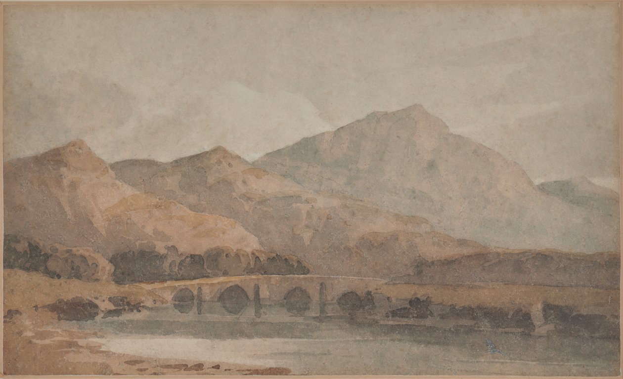 Vista no norte do País de Gales de David Cox