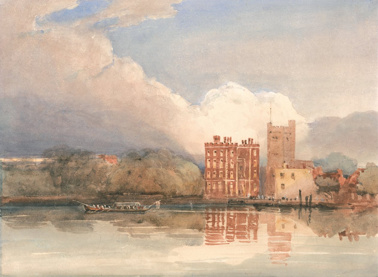 Vista do Palácio de Lambeth sobre o Tamisa de David Cox