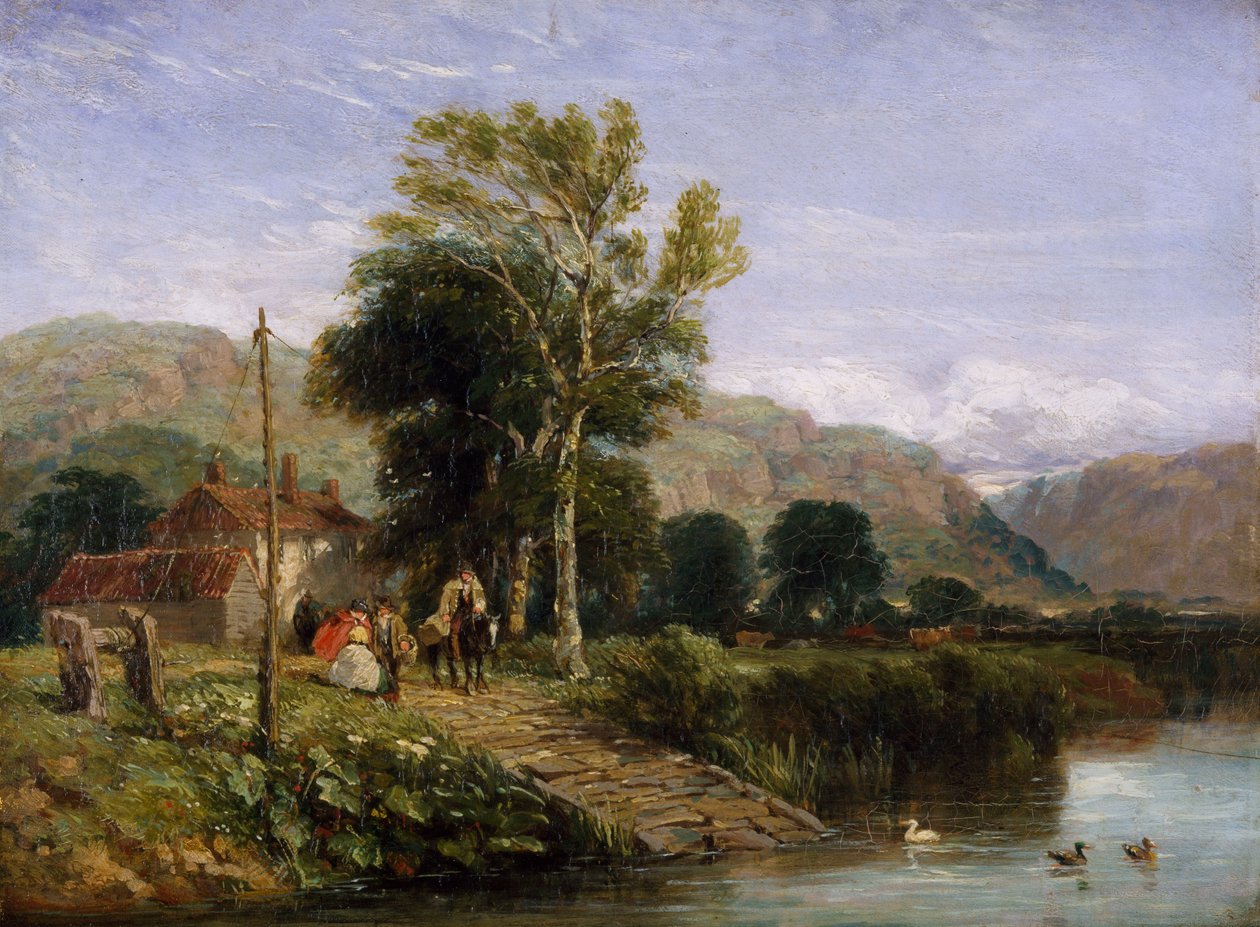 Esperando a balsa, 1845 de David Cox
