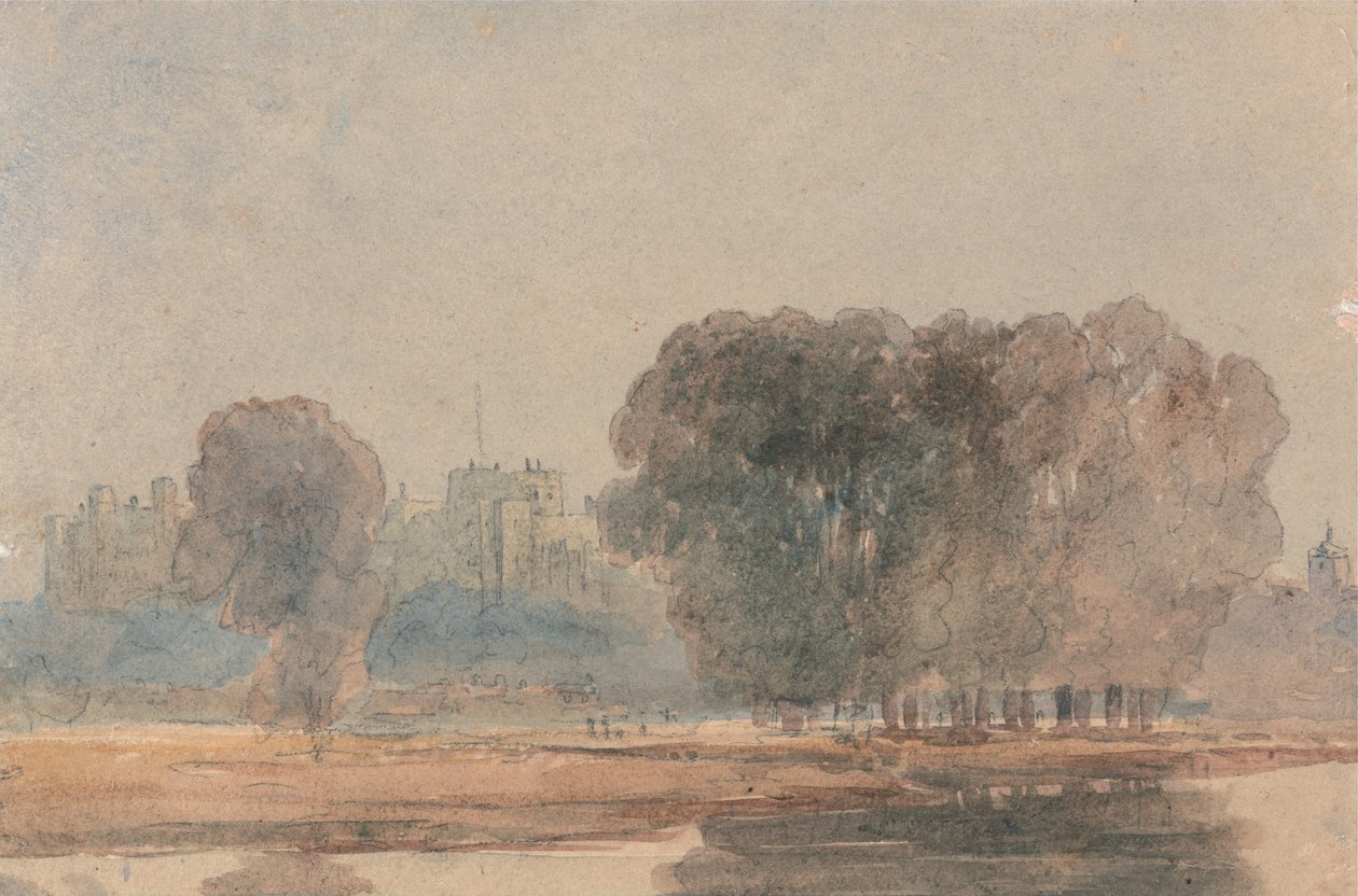 Castelo de Windsor visto dos Brocas de David Cox