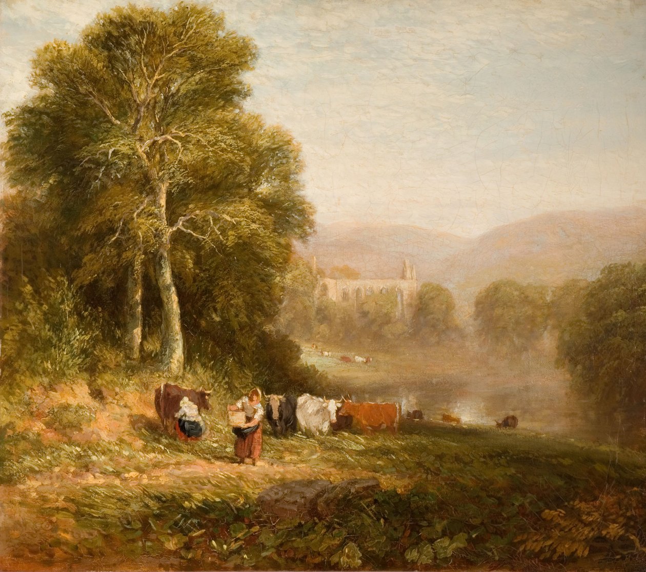 Abadia de Bolton, 1844. de David Cox the elder