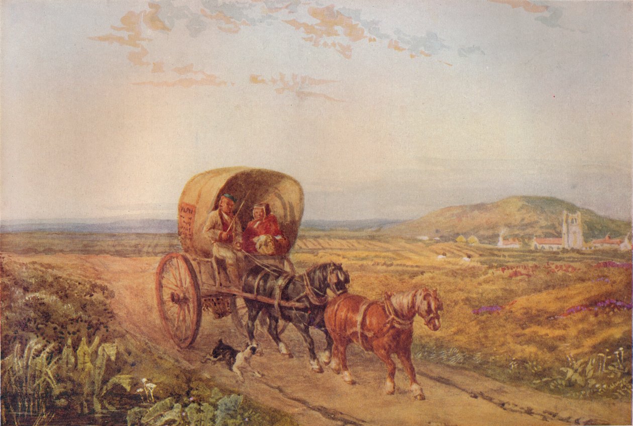 Cruzando o Heath, 1924 de David Cox the elder