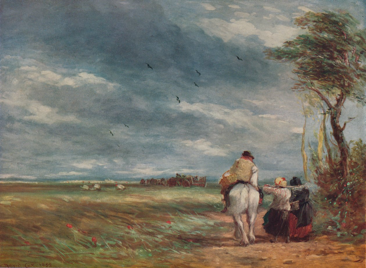 Indo para o Hayfield, 1852 de David Cox the elder