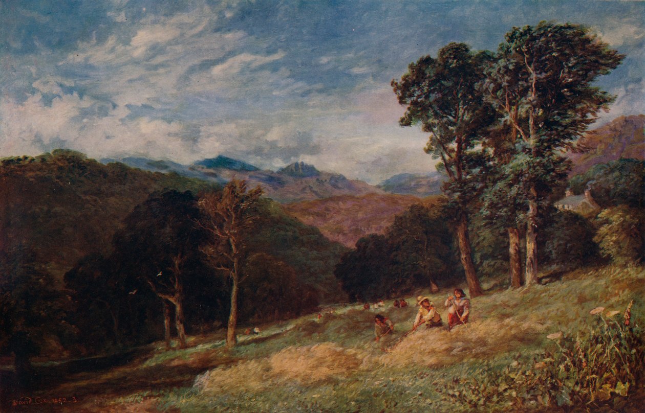 Ceifa, perto de Conway, c1852 de David Cox the elder