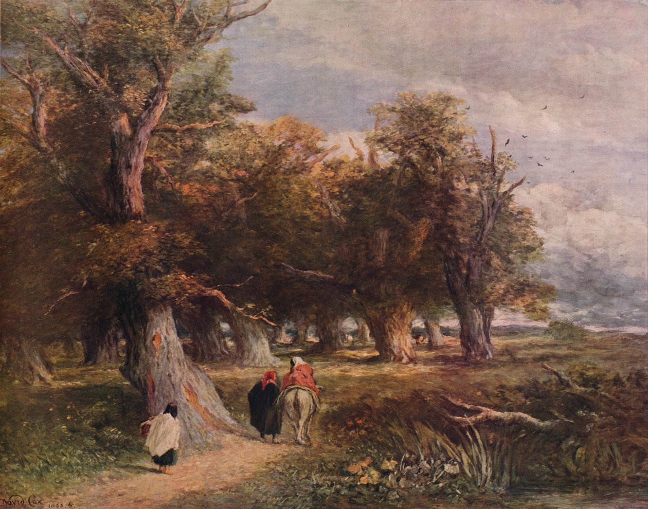 As saias da floresta, 1855, 1938 de David Cox the elder