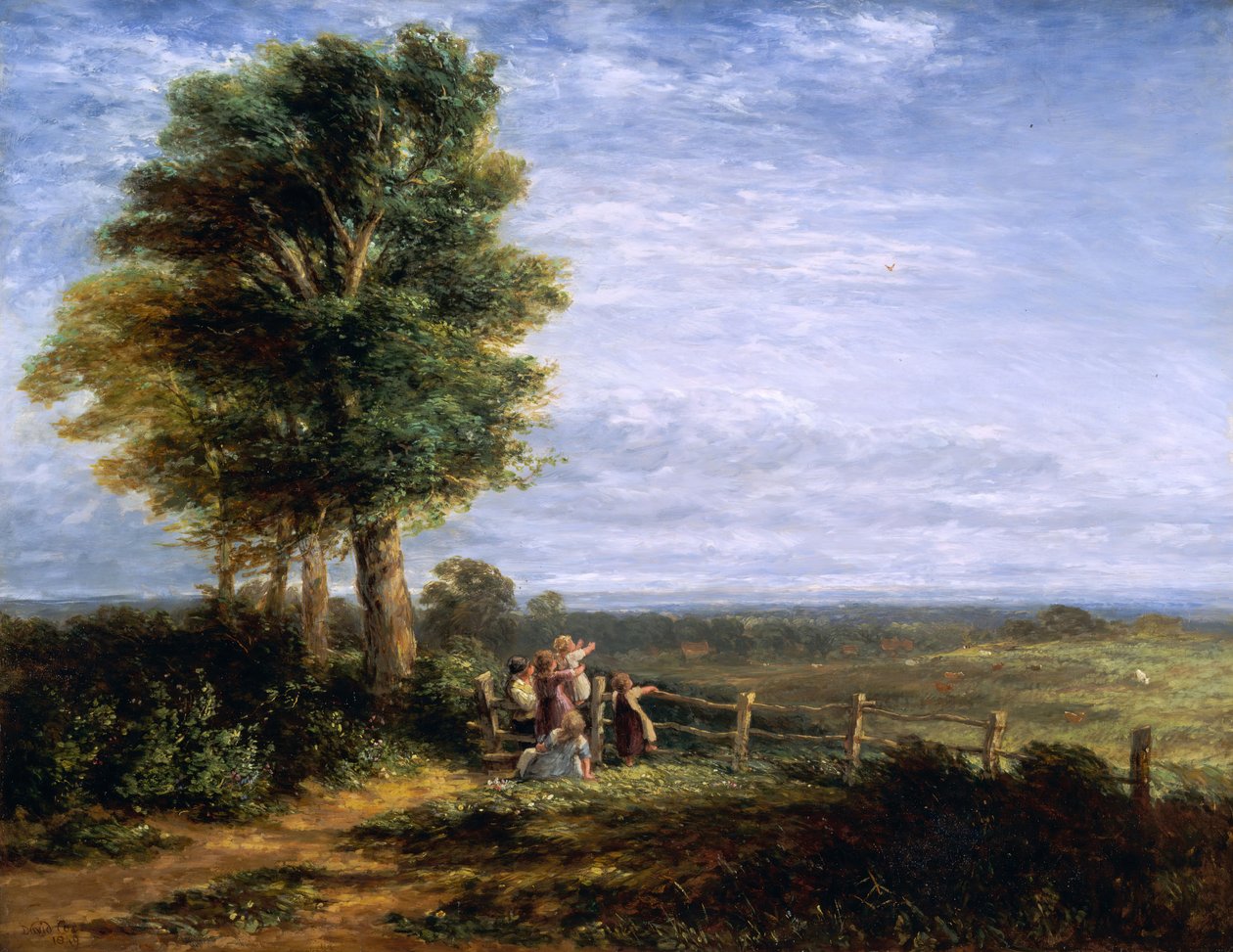 A cotovia, 1849. de David Cox the elder