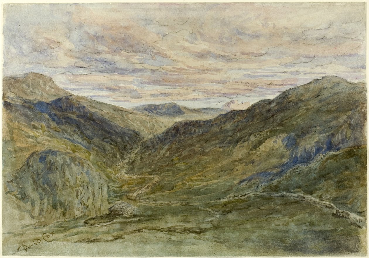Ver no País de Gales de David Cox the elder