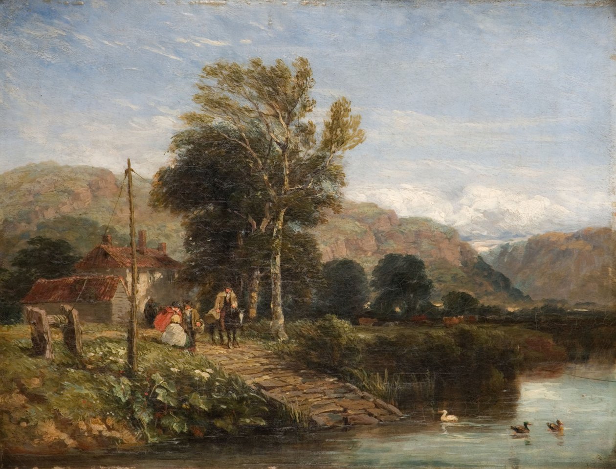 Esperando a balsa, 1845. de David Cox the elder