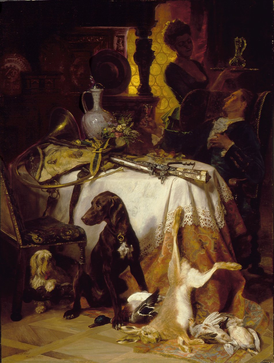 Depois da caça, 1870 de David Dalhoff Neal