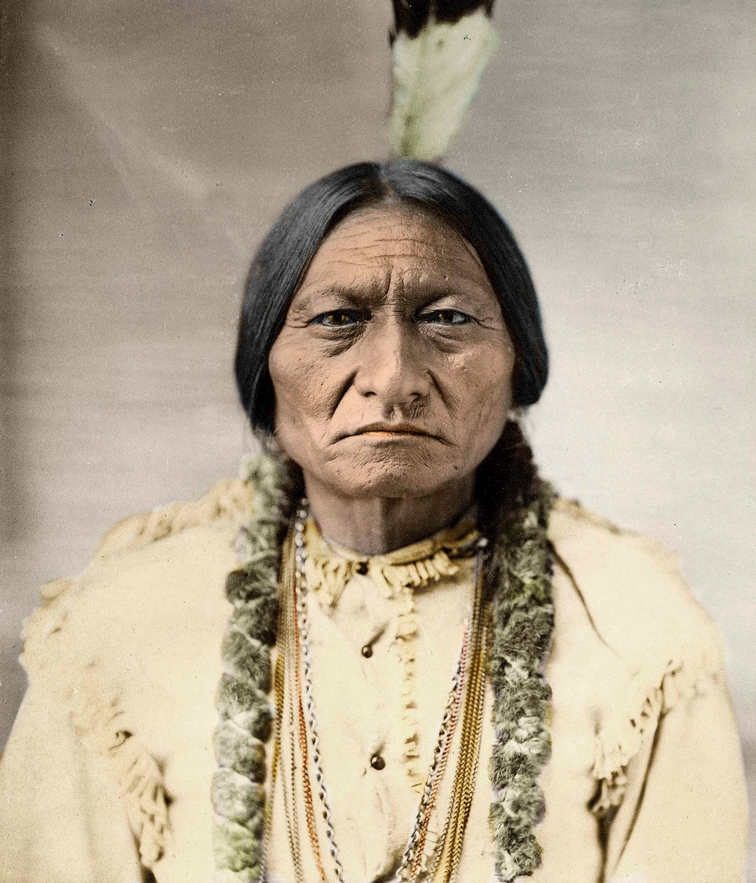Touro Sentado, Nativo Chefe Norte-Americano - de David Frances Barry
