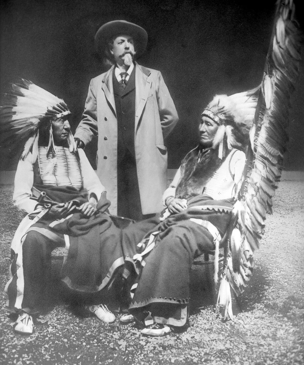 William F. Cody com Red Cloud e American Horse de David Frances Barry