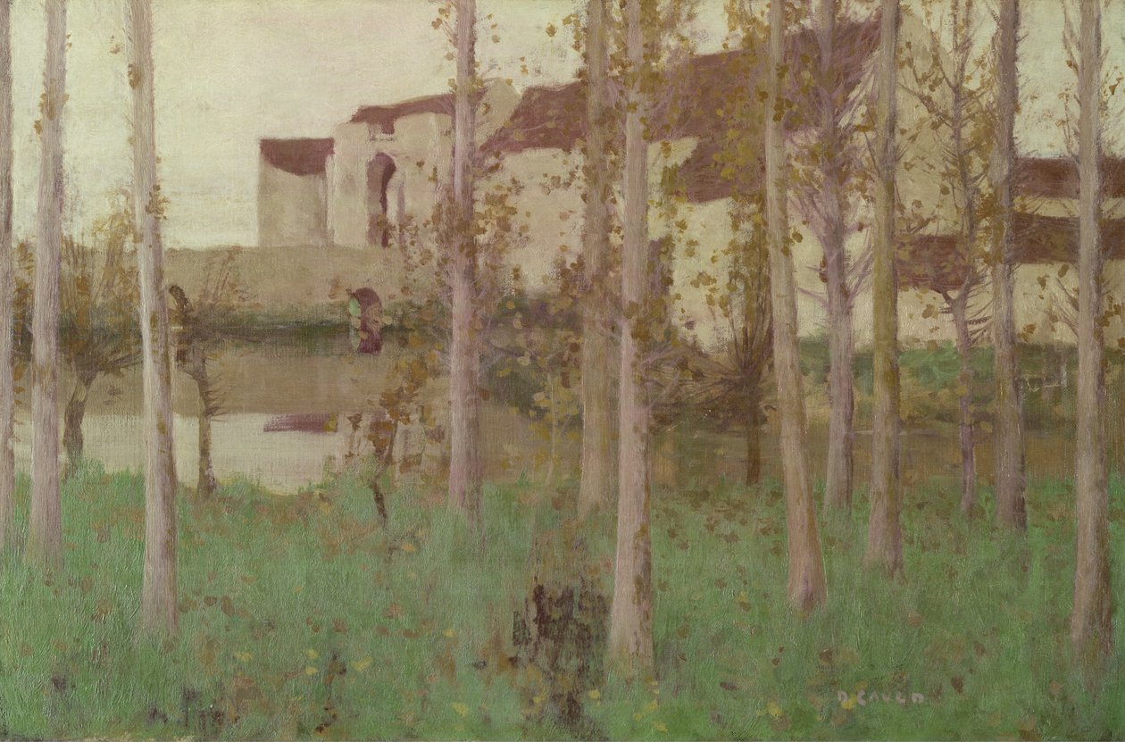 O Castelo Assombrado, Grez-sur-Loing, 1896 de David Gauld